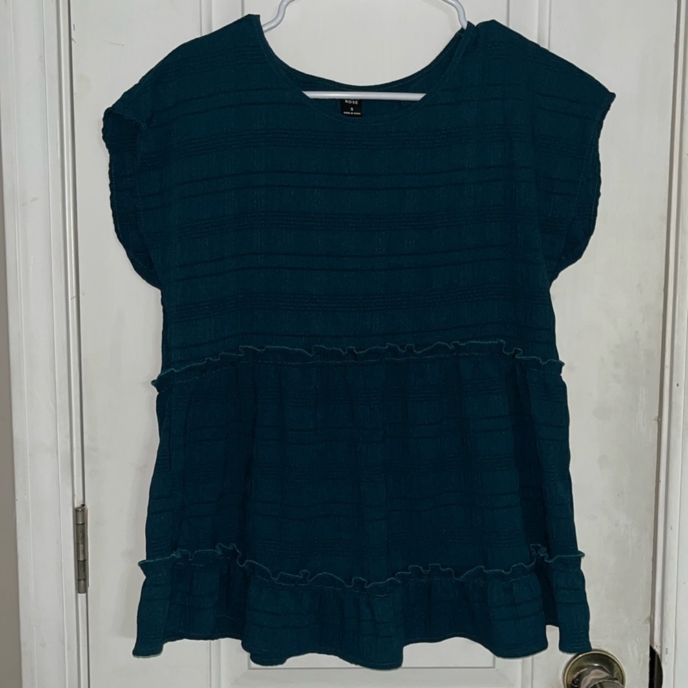 Dark teal colored SHEIN top